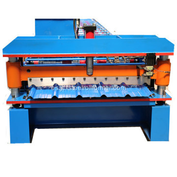 Máquina de fabricación de láminas de cubierta de IBR trapezoidal esmaltada de metal